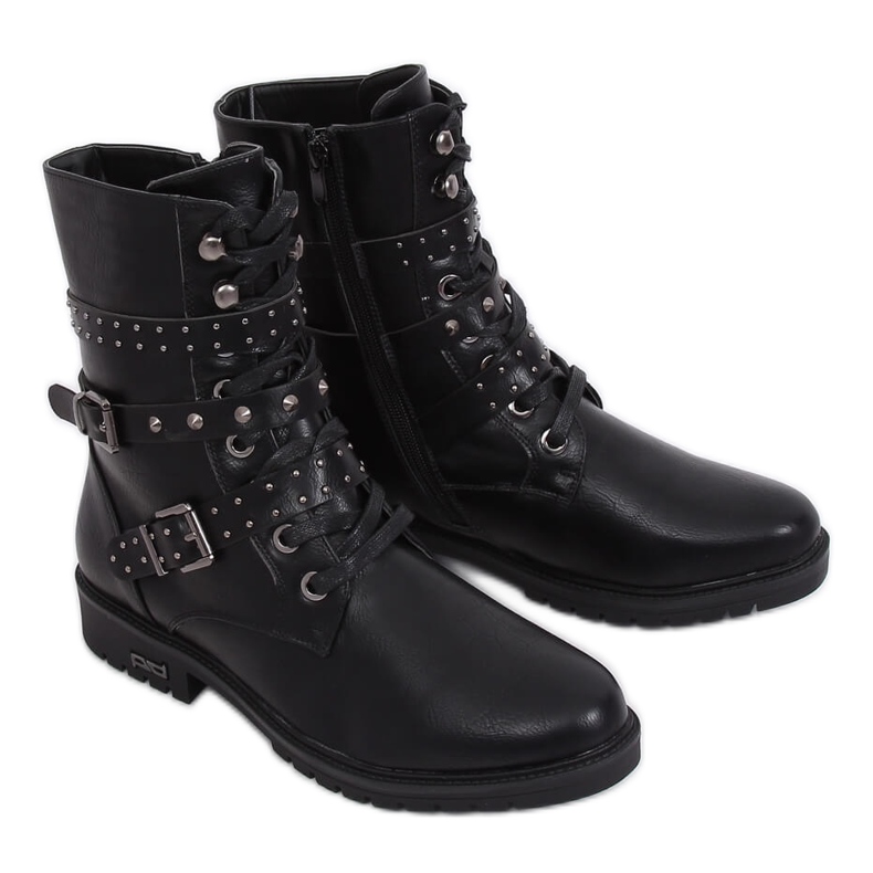 Botas militares negras 1952-11 Negra negro Botas militares negras 1952-11 Negra negro