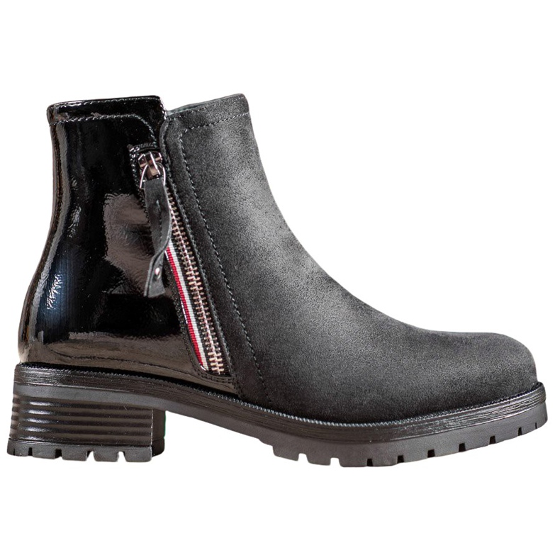 SHELOVET Trabajadores con cremallera adornada negro