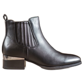 Super Mode Botas con Tacón Decorativo negro Super Mode Botas con Tacón Decorativo negro