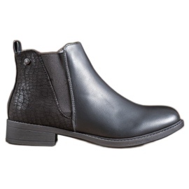 SHELOVET Botines negros en una cremallera