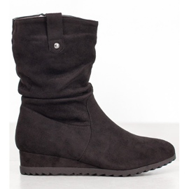 SHELOVET Botas de vaquero en una cuña negro