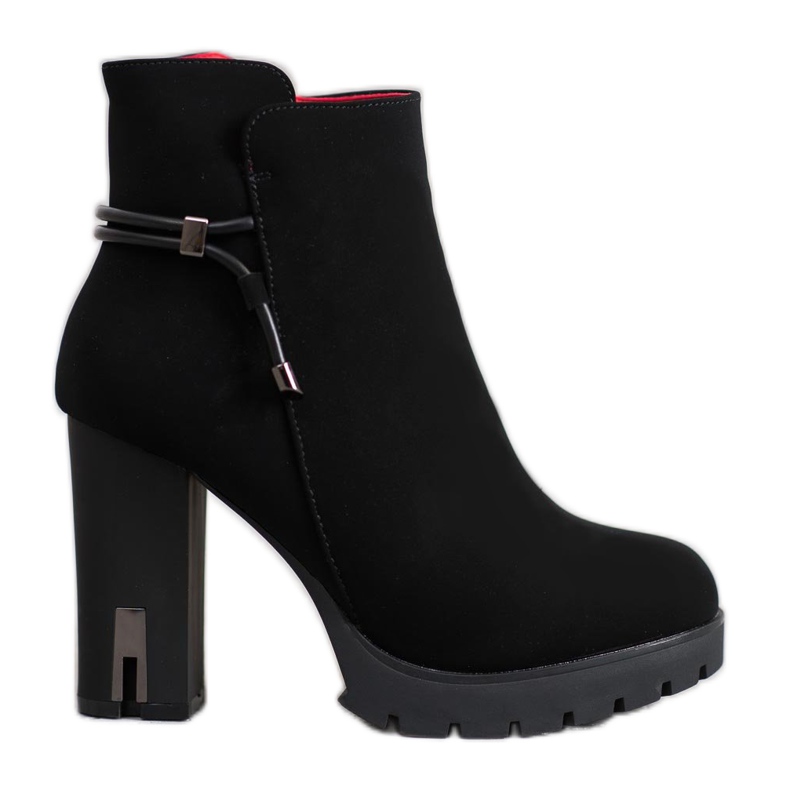 SHELOVET Botines textiles en la plataforma negro SHELOVET Botines textiles en la plataforma negro