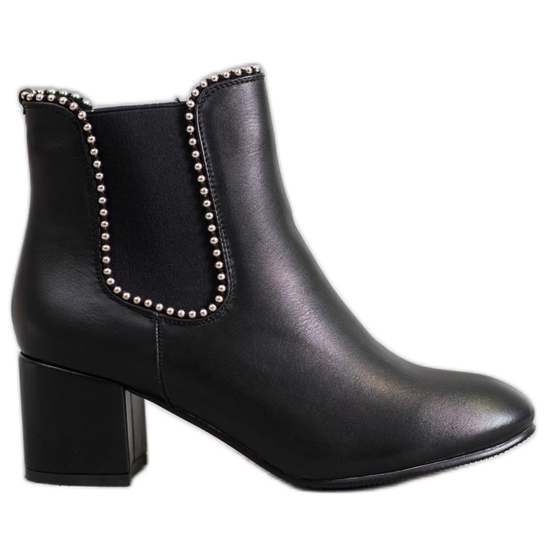 Janessa Elegantes botines chelsea en un bar negro Janessa Elegantes botines chelsea en un bar negro