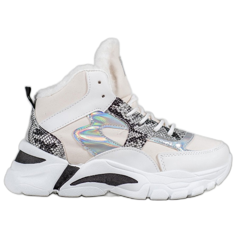 Bella Paris Zapatillas Con Efecto Holo blanco multicolor