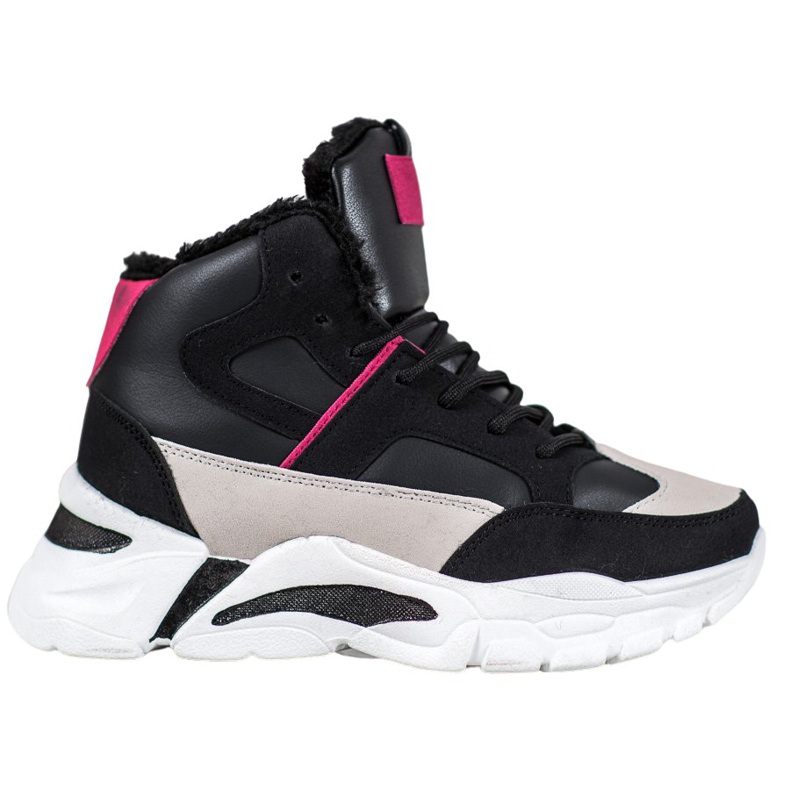 Bella Paris Zapatillas con piel negro multicolor