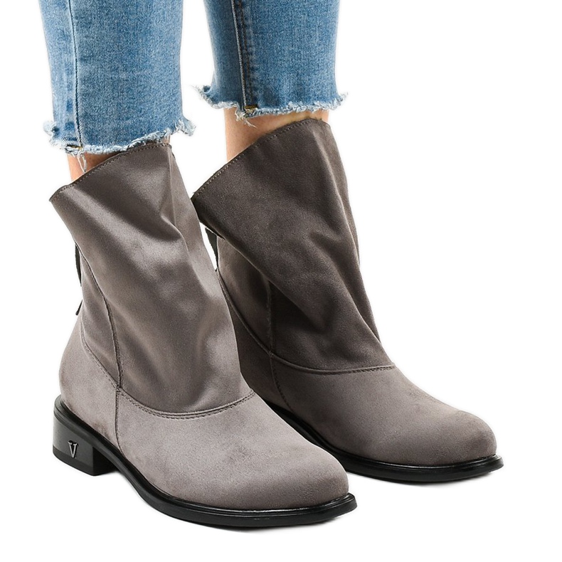 Botas grises planas aislantes 6672-7