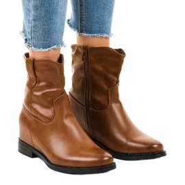 Botas vaqueras marrones cálidas G-7607 marrón