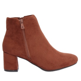 Botas marrones de tacón alto K1825116 Cuero marrón
