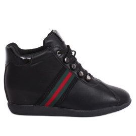 Zapatos negros con cuña oculta K1833909 Negro