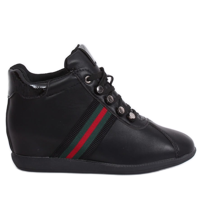 Zapatos negros con cuña oculta K1833909 Negro