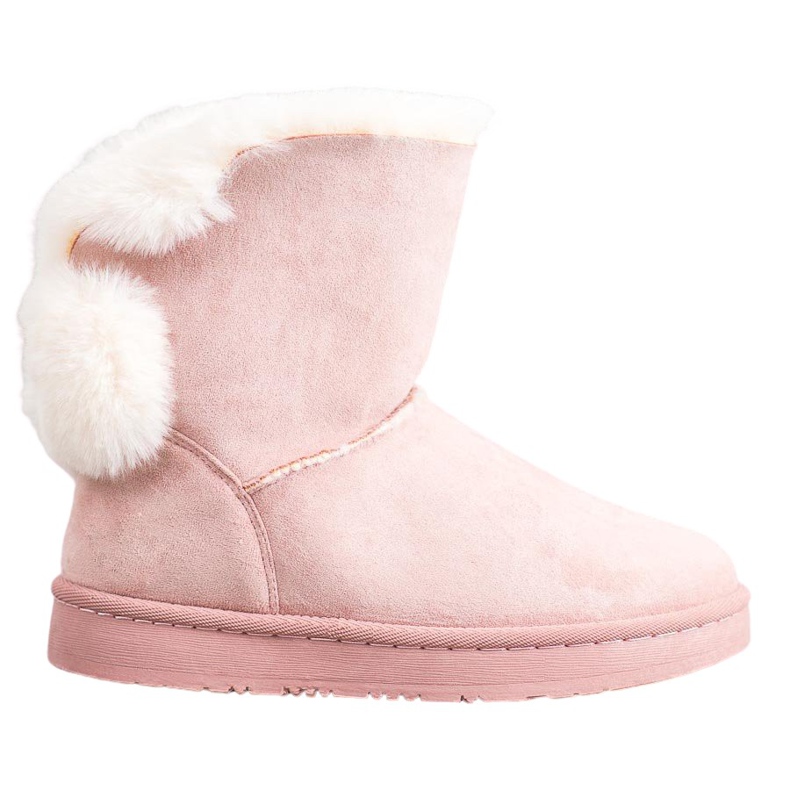 SHELOVET Warm Suede Mukluki rosado
