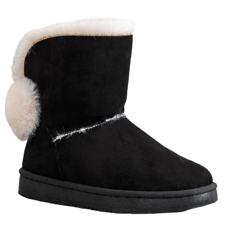 SHELOVET Warm Suede Mukluki negro