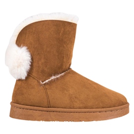 SHELOVET Warm Suede Mukluki marrón SHELOVET Warm Suede Mukluki marrón
