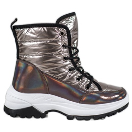 SHELOVET Botas de nieve deportivas amarillo