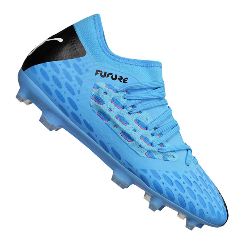 Botas de fútbol Puma Jr Future 5.3 Netfit Fg Jr 105806-01 azul azul