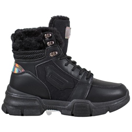 SHELOVET Botines Deportivos Con Efecto Holo negro