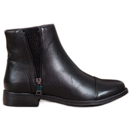 J. Star Botas elegantes con cristales negro J. Star Botas elegantes con cristales negro