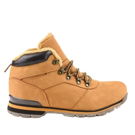 Botas de montaña con aislamiento marrón para hombre 9185-3