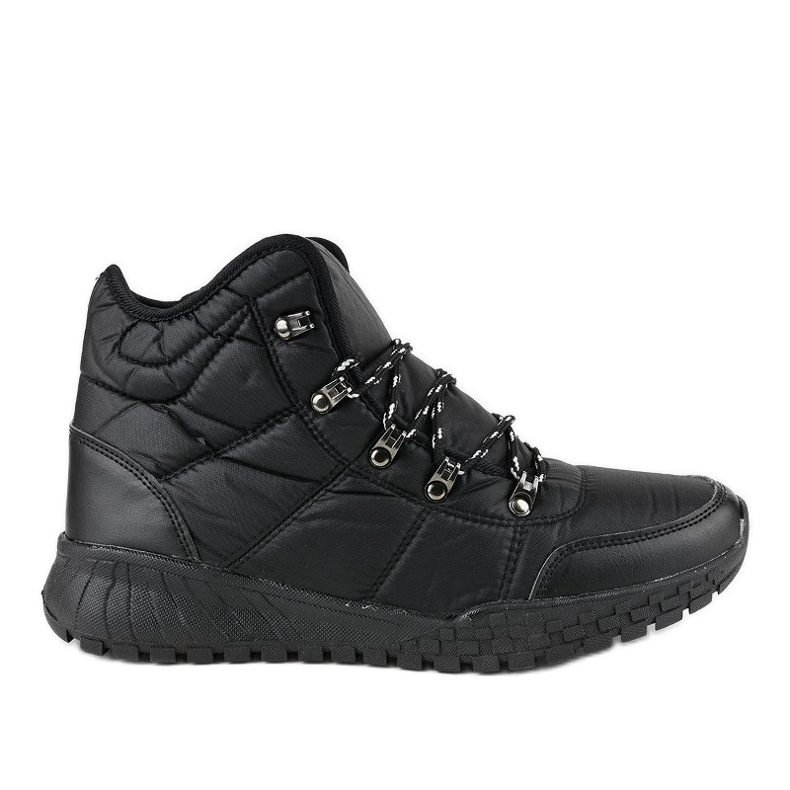 Botas negras con cordones aislantes F118-1 negro Botas negras con cordones aislantes F118-1 negro