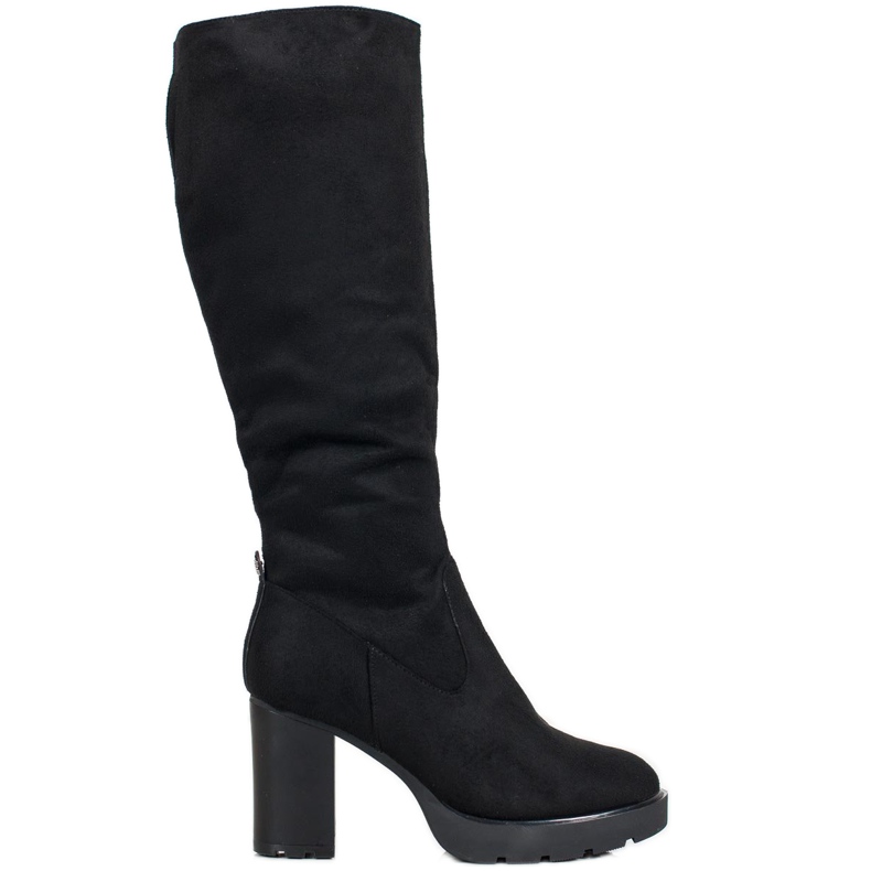 SHELOVET Botas elegantes por encima de la rodilla negro