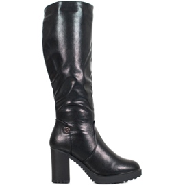 SHELOVET Botas con plataforma negro