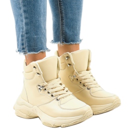 Zapatillas de mujer beis con aislamiento C-3132 beige