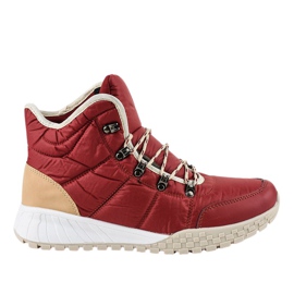 Botas rojas con cordones aislantes F118-1 rojo