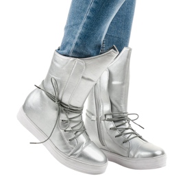 Botas con aislamiento plateado HX5187-5 gris Botas con aislamiento plateado HX5187-5 gris