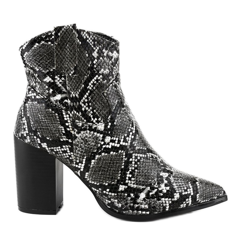 Botas negras en el poste de serpiente OL-11 negro