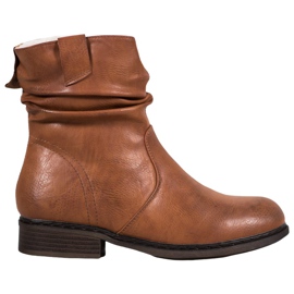 Super Me Cálidas botas de vaquero marrón