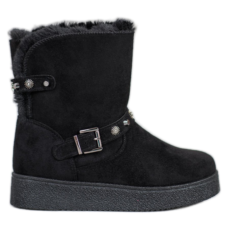 SHELOVET Mukluki con chorros negro SHELOVET Mukluki con chorros negro