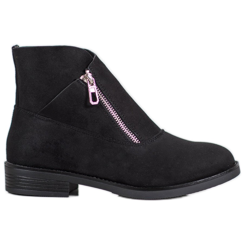 ENPLUS Botas de moda con cremallera. negro ENPLUS Botas de moda con cremallera. negro
