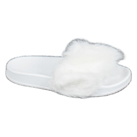 SHELOVET Zapatillas de Goma con Piel blanco