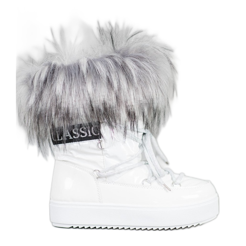Bella Paris Botas de nieve cálidas con pelo blanco Bella Paris Botas de nieve cálidas con pelo blanco