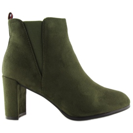 Botas de tacón verde A5580 Olive Ii Gatunek