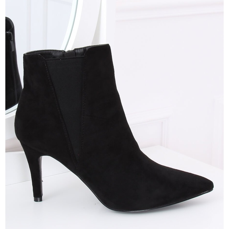 Botas Jodhpur negras en ante negro TX-1852 Negro