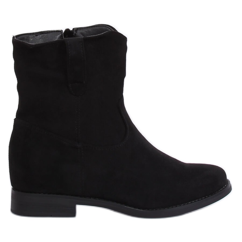Botas negras con cuña oculta G-7605 Negra negro