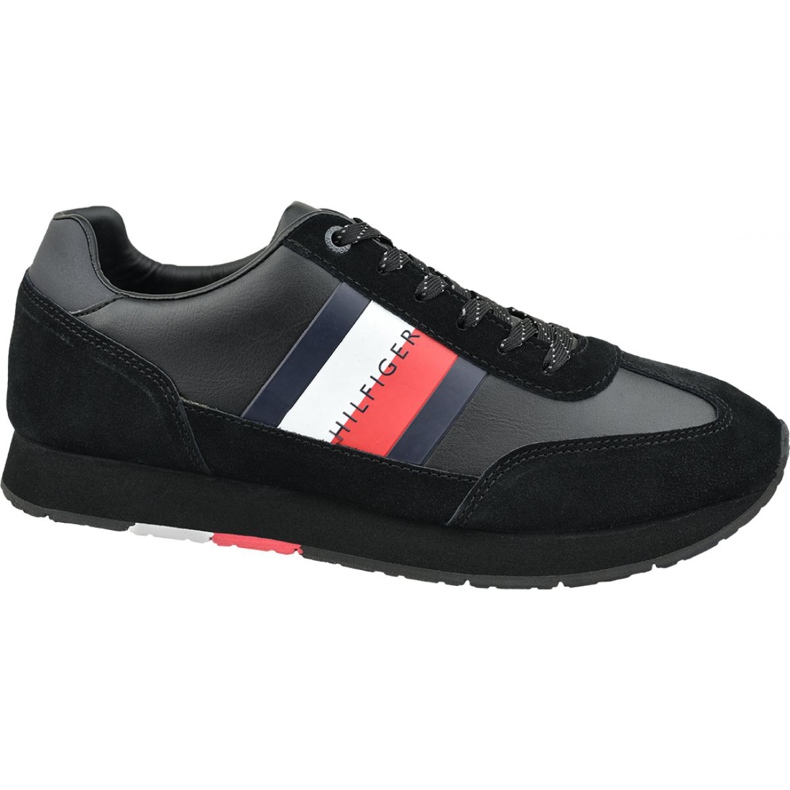 Zapatos Tommy Hilfiger Corporate Leather Flag Runner M FM0FM02380 990 negro