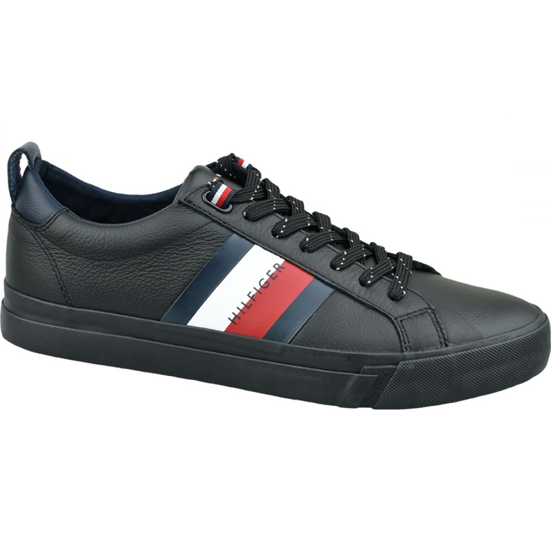 Zapatos Tommy Hilfiger Flag Detail Leather Sneaker M FM0FM02576 Bds negro Zapatos Tommy Hilfiger Flag Detail Leather Sneaker M FM0FM02576 Bds negro