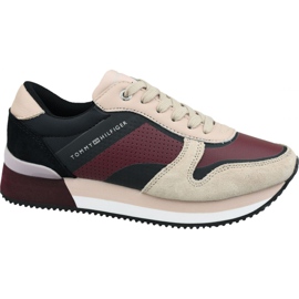 Tommy Hilfiger Active City Sneaker W FW0FW04304 674 zapatos rojo multicolor