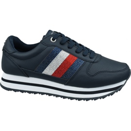 Zapatos Tommy Hilfiger Tommy Retro Crystal Sneaker W FW0FW04683 Cki azul marino