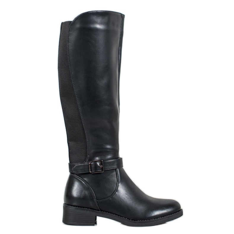 Ideal Shoes Botas de montar clásicas negro