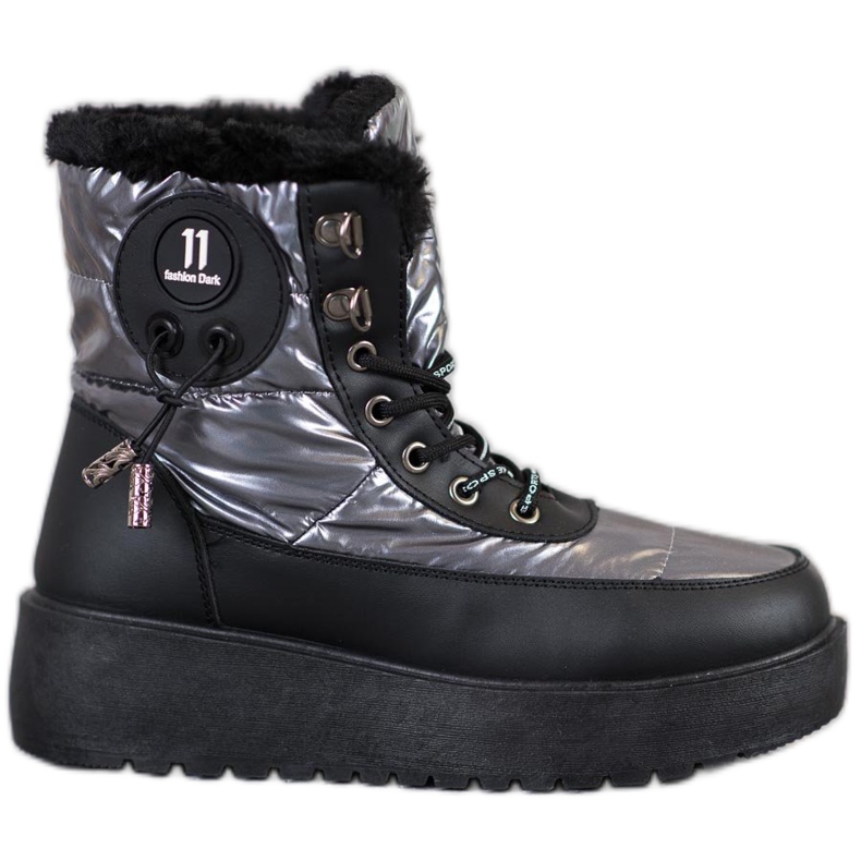 Bella Paris Botas de nieve de moda gris
