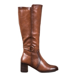 Botas con hebilla VINCEZA marrón