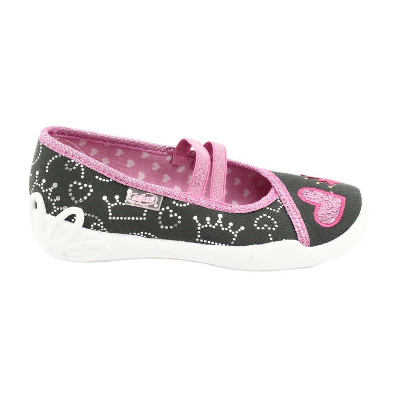 Calzado infantil befado 116X257 rosado gris