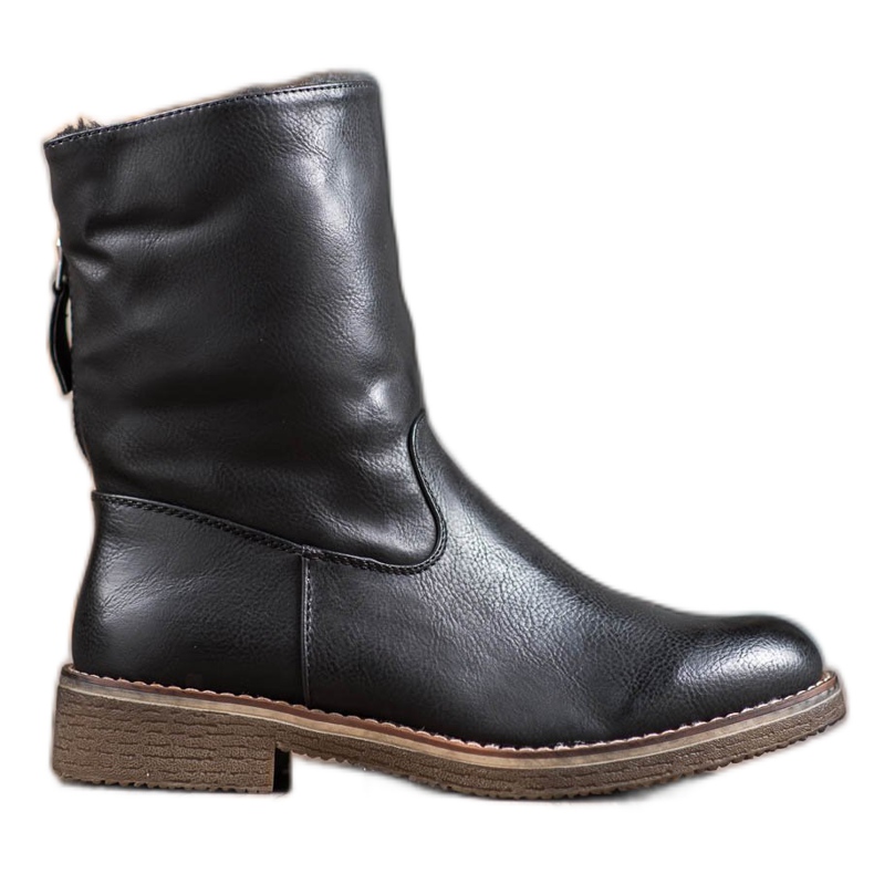 SHELOVET Botines cálidos con cremallera negro