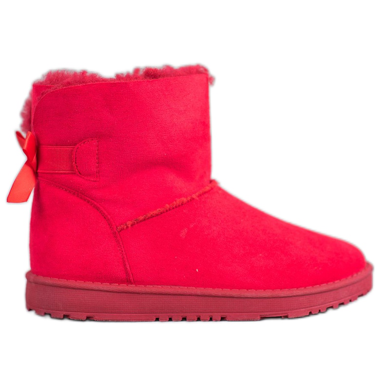 Haver Mukluki cómodo rojo