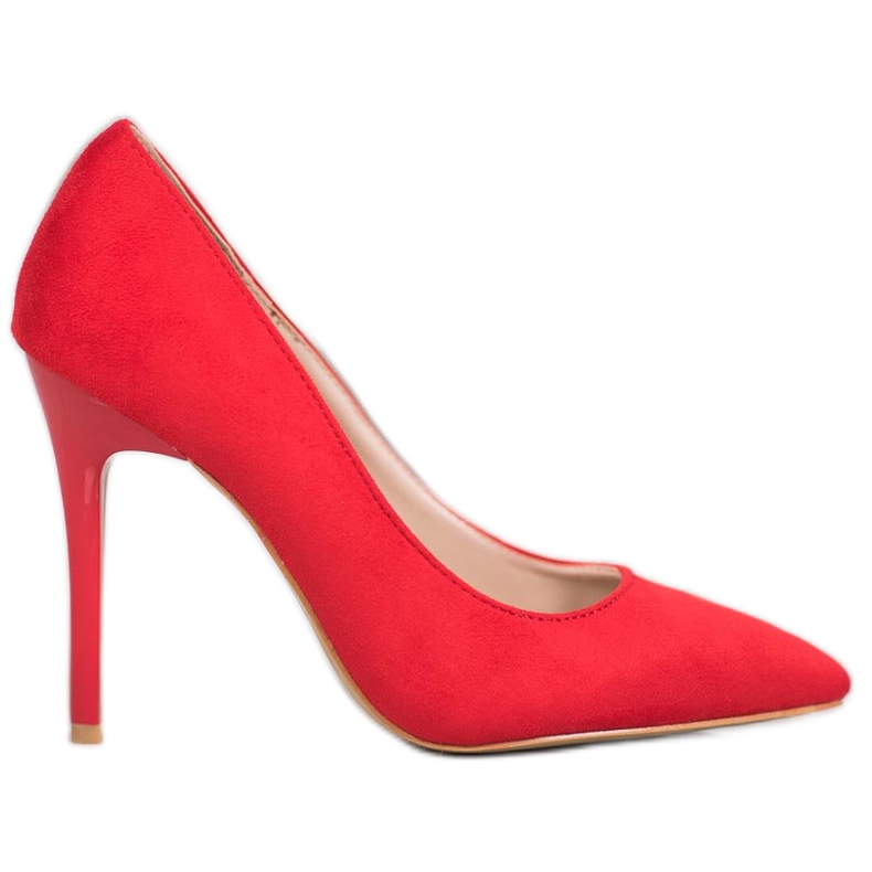R'S Tacones de ante rojo R'S Tacones de ante rojo