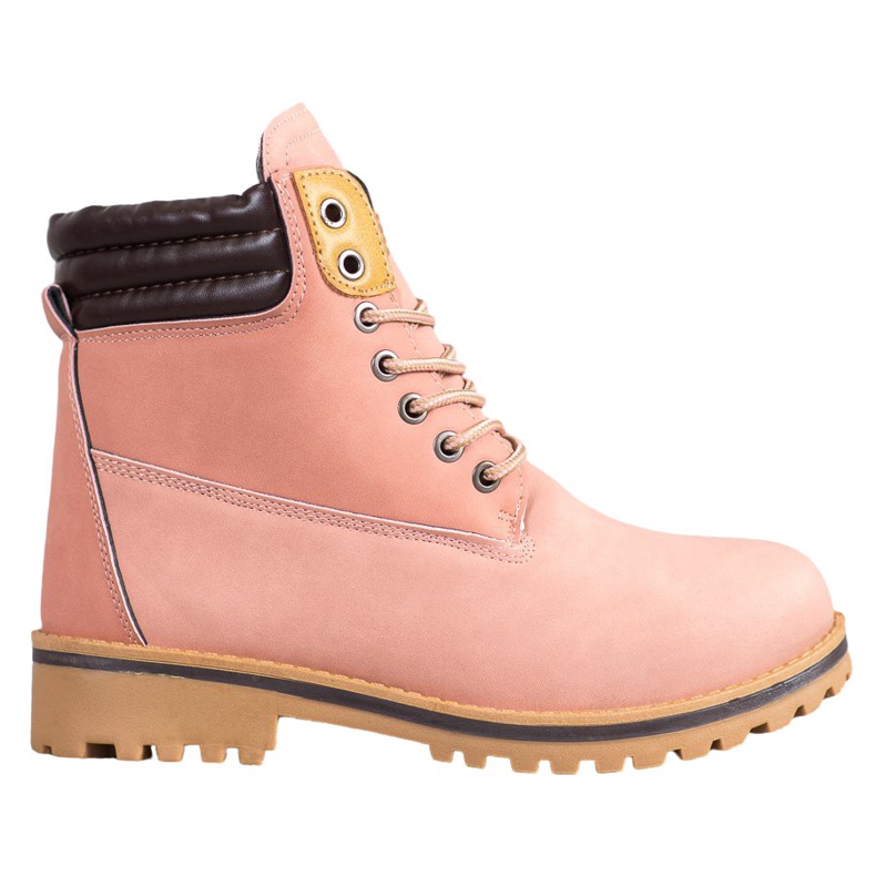 SHELOVET Botas cálidas para caminar en la plataforma rosado SHELOVET Botas cálidas para caminar en la plataforma rosado