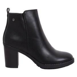 Botas negras de tacón BM-9077 Black negro
